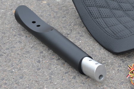 Bobber Seat Bolt-on Kit, Monolever, black leatherette